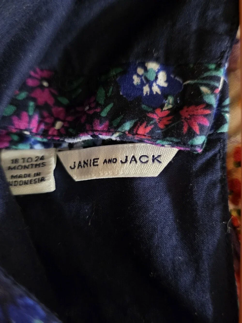 Janie and Jack Floral Smocked Ruffle Dress 18 24 Months